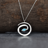 Serpent - Turquoise Necklace 16 Inches Necklace
