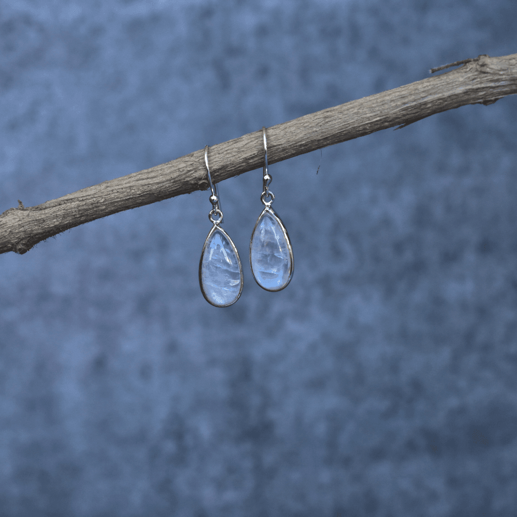 Teardrop Treasure - Moonstone Earrings -