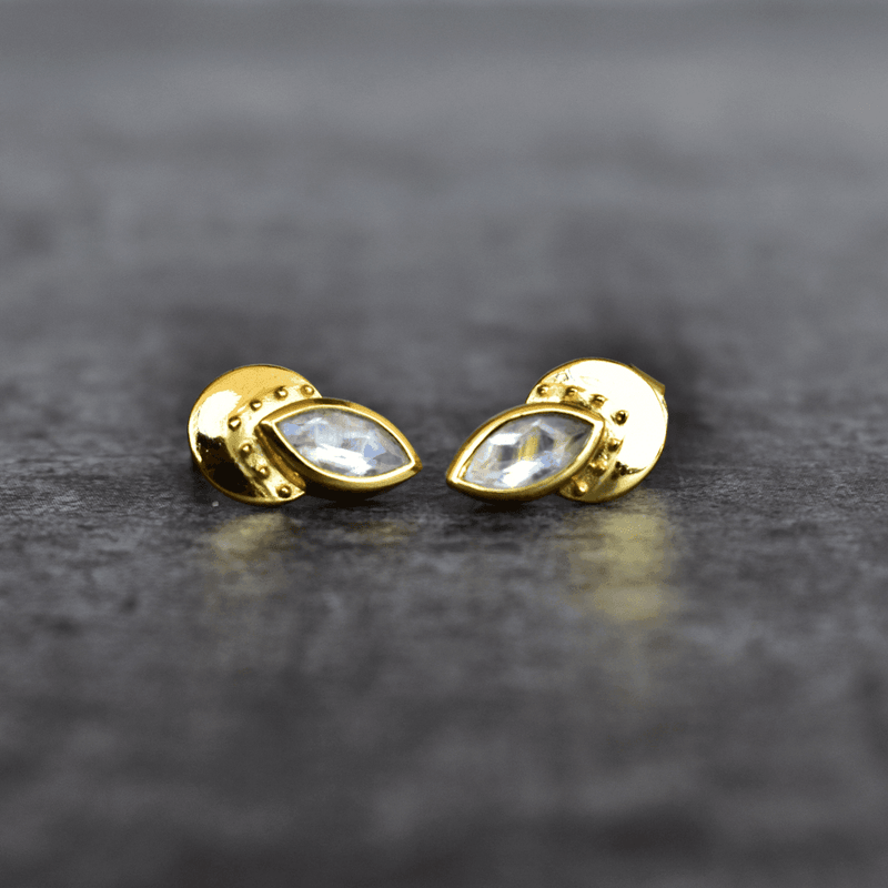 Little Moonstone Stud Earrings – J&CO Jewellery